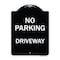 Signmission No Parking Driveway Heavy-Gauge Aluminum Architectural Sign, 24" x 18", BW-1824-23749 A-DES-BW-1824-23749 - alternate 1